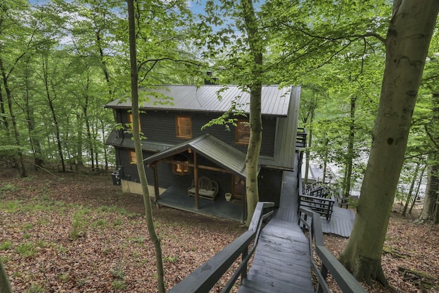 510 Natchez Ln, Sugar Grove, OH 43155 - back of house featuring metal roof