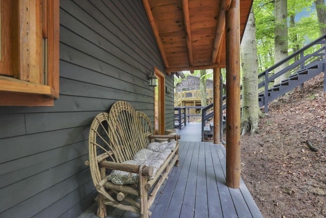 510 Natchez Ln, Sugar Grove, OH 43155 - wooden terrace featuring stairway