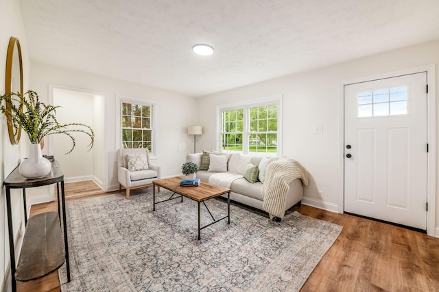3232 Williams Rd, Columbus, OH 43207 - living area featuring wood finished floors and baseboards