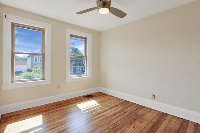 399 E Woodrow Ave, Columbus, OH 43207 - spare room with wood-type flooring and ceiling fan