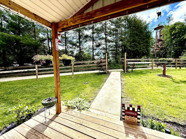 37855 Maysville Greendale Rd, Logan, OH 43138 - deck featuring view of wooded area