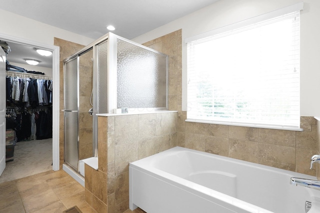 2618 Triple Crown Xing, Powell, OH 43065 - bathroom with a garden tub, a shower stall, and a spacious closet