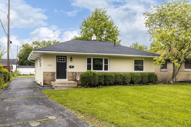 1068 E Markison Ave, Columbus, OH 43207 - view of front facade featuring stucco siding, stone siding, and roof with shingles