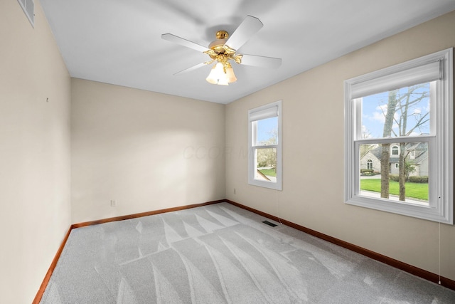9440 Culross Ct, Dublin, OH 43017 - empty room featuring baseboards, light carpet, and ceiling fan