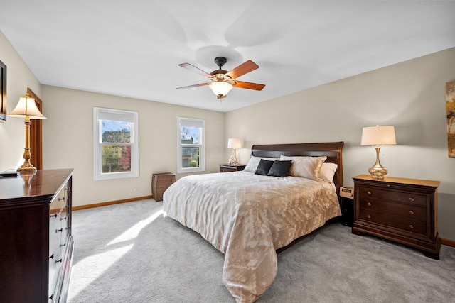 9440 Culross Ct, Dublin, OH 43017 - bedroom featuring carpet, baseboards, and ceiling fan