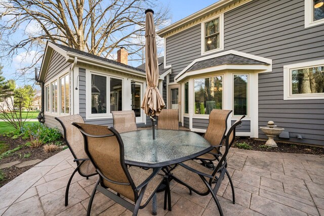 9440 Culross Ct, Dublin, OH 43017 - view of patio featuring outdoor dining area