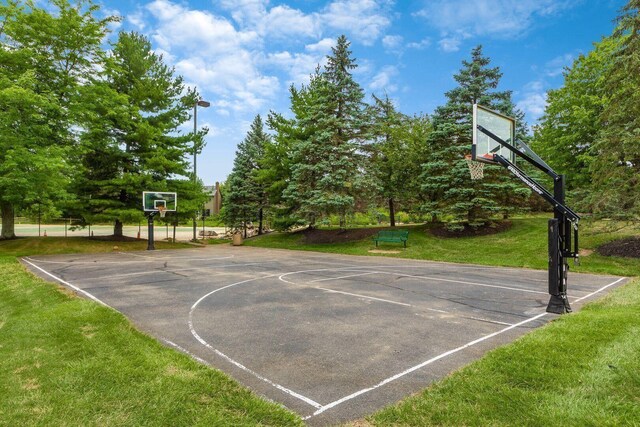 9440 Culross Ct, Dublin, OH 43017 - view of sport court featuring community basketball court and a lawn