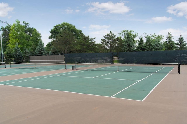 9440 Culross Ct, Dublin, OH 43017 - view of tennis court featuring community basketball court