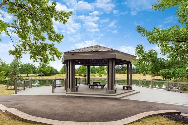 9440 Culross Ct, Dublin, OH 43017 - view of home's community with a gazebo and a deck