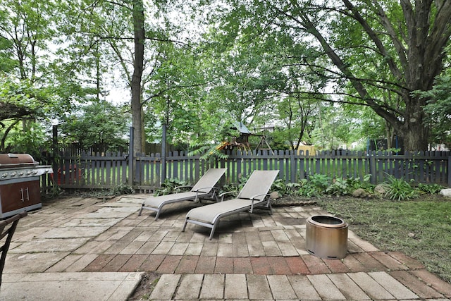 5255 Dory Ln, Columbus, OH 43235 - view of patio / terrace featuring grilling area