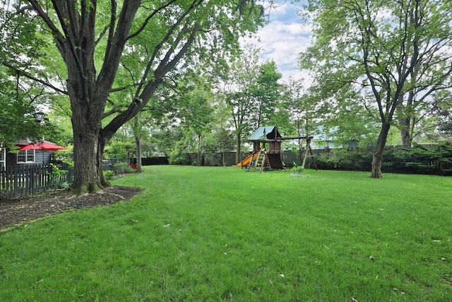5255 Dory Ln, Columbus, OH 43235 - view of yard featuring a playground