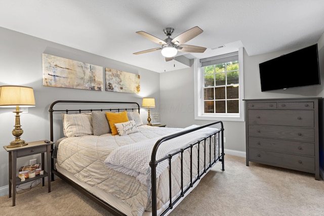 4477 Ackerly Farm Rd, New Albany, OH 43054 - bedroom featuring carpet flooring, baseboards, and a ceiling fan