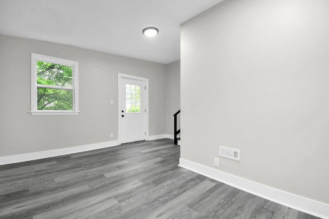 44 W 4th St, Fredericktown, OH 43019 - entryway featuring baseboards, healthy amount of natural light, and wood finished floors