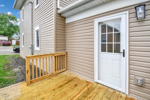 44 W 4th St, Fredericktown, OH 43019 - view of wooden deck