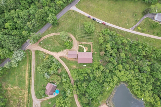 2149 Baptist Hill Rd, Chillicothe, OH 45601 - aerial view of property and surrounding area with a large body of water and rural landscape