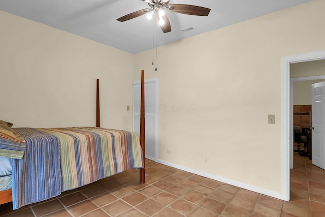 2149 Baptist Hill Rd, Chillicothe, OH 45601 - bedroom featuring ceiling fan and baseboards