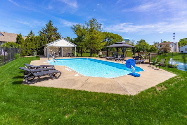 4995 Softwood Ct, Westerville, OH 43081 - community pool featuring a gazebo and a patio