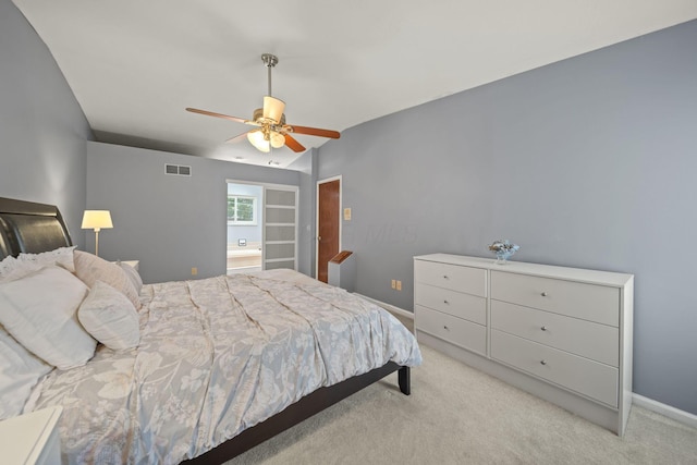 4129 Leitrim Ct, Dublin, OH 43016 - bedroom with light colored carpet, baseboards, and a ceiling fan