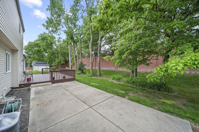 4129 Leitrim Ct, Dublin, OH 43016 - view of patio featuring a deck