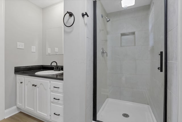 4230 Reed Rd, Columbus, OH 43220 - full bathroom featuring a shower stall and vanity