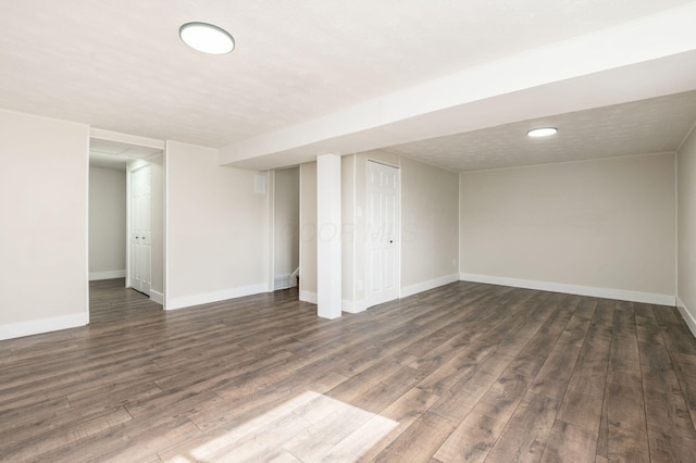 4795 Hafey Ave, Columbus, OH 43228 - finished basement with wood finished floors, baseboards, and recessed lighting