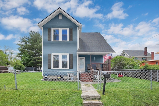 113 E Channel St, Newark, OH 43055 - view of front of home with a porch and a gate