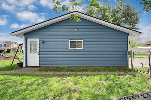 113 E Channel St, Newark, OH 43055 - view of home's exterior featuring a gate