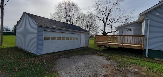 16 W Walnut St, Jeffersonville, OH 43128 - view of detached garage
