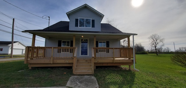 16 W Walnut St, Jeffersonville, OH 43128 - view of front of property with a porch and a front yard