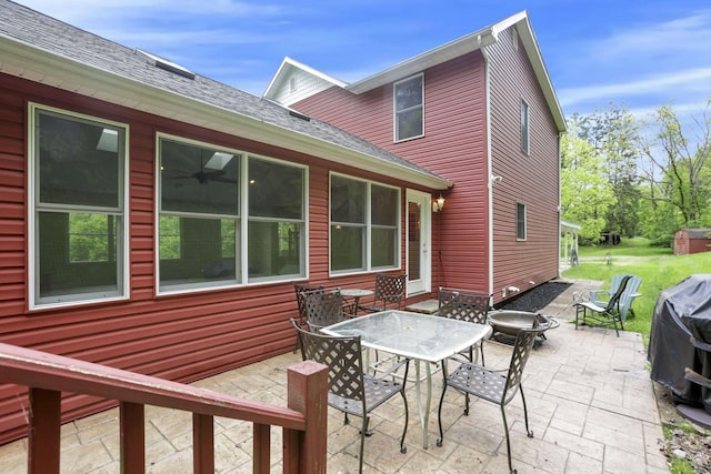 7485 Sugar Grove Rd SE, Sugar Grove, OH 43155 - view of patio featuring outdoor dining space