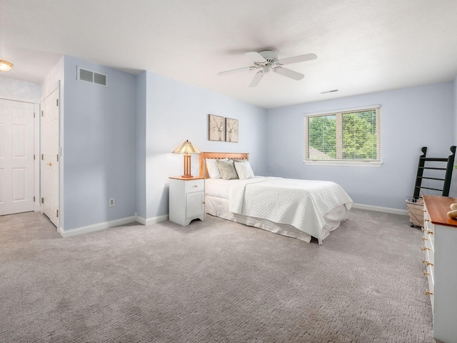 38 Ironclad Dr, Columbus, OH 43213 - bedroom with carpet, baseboards, and a ceiling fan
