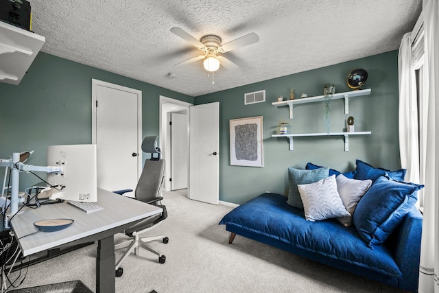 1997 Sutter Pkwy, Dublin, OH 43016 - office space featuring light carpet, ceiling fan, a textured ceiling, and baseboards