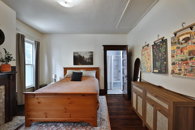 2045 N 4th St, Columbus, OH 43201 - bedroom with dark wood-type flooring