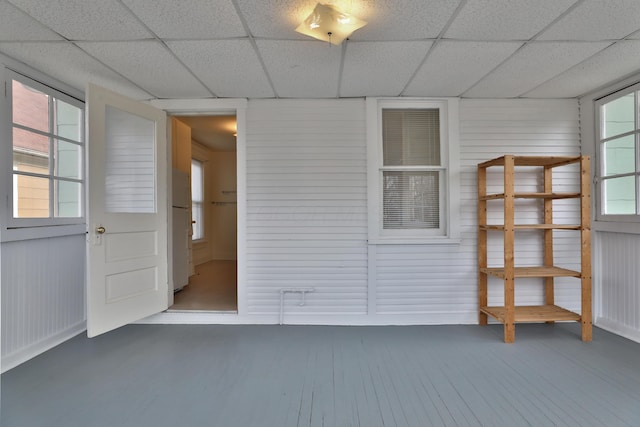 2045 N 4th St, Columbus, OH 43201 - unfurnished room featuring wood finished floors and a drop ceiling