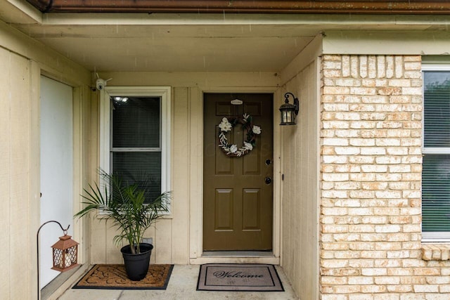 4419 Trindel Way, Columbus, OH 43231 - view of exterior entry featuring brick siding