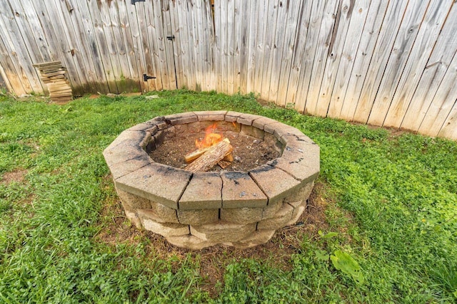 4419 Trindel Way, Columbus, OH 43231 - exterior view of a fire pit