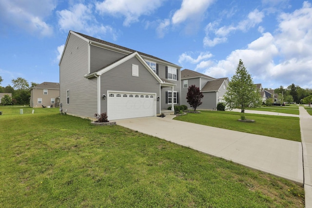 7142 Duke Dr, Canal Winchester, OH 43110 - traditional-style house featuring driveway and a front lawn
