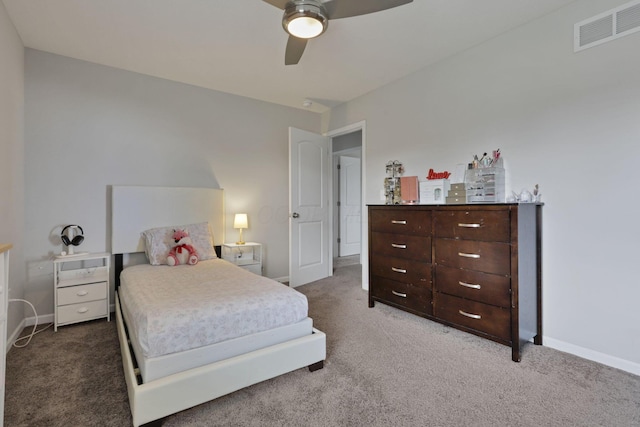 7142 Duke Dr, Canal Winchester, OH 43110 - bedroom featuring carpet floors, baseboards, and a ceiling fan
