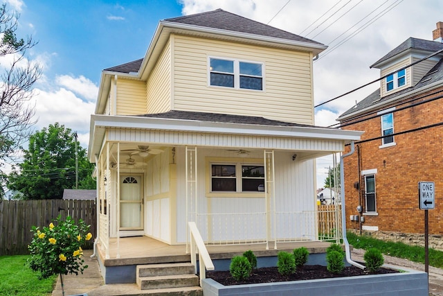 471 Southwood Ave, Columbus, OH 43207 - view of front facade featuring a porch and a shingled roof