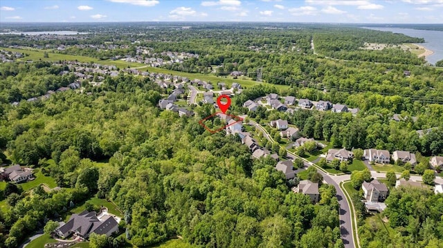 3144 Abbey Knoll Dr, Lewis Center, OH 43035 - aerial view of residential area featuring a heavily wooded area