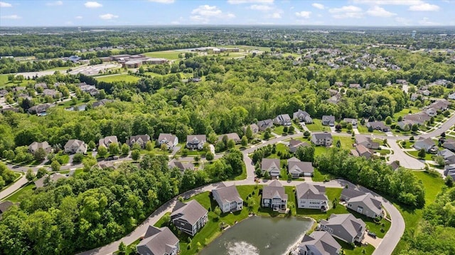 3144 Abbey Knoll Dr, Lewis Center, OH 43035 - aerial overview of property's location with nearby suburban area and a large body of water
