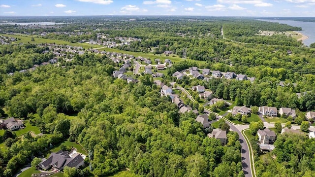 3144 Abbey Knoll Dr, Lewis Center, OH 43035 - aerial perspective of suburban area with a forest