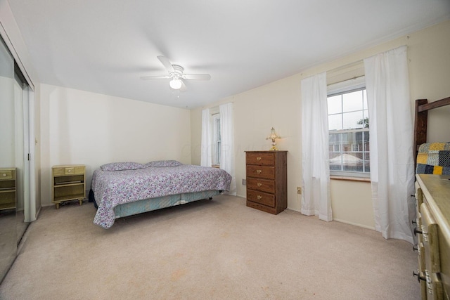 2349 Hardesty Dr N Unit B9, Columbus, OH 43204 - bedroom featuring light carpet and a ceiling fan