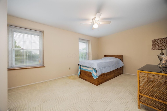2349 Hardesty Dr N Unit B9, Columbus, OH 43204 - bedroom featuring carpet flooring, baseboards, and ceiling fan