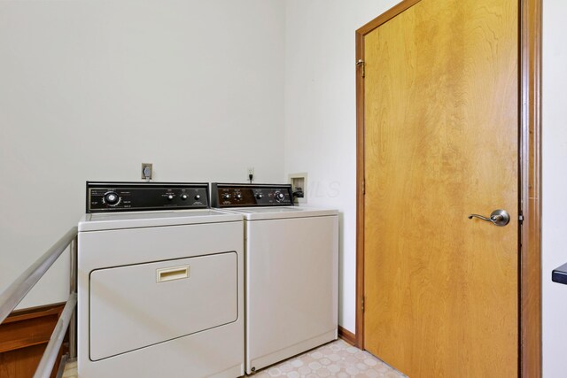 3171 Orders Rd, Grove City, OH 43123 - washroom with washing machine and dryer and light flooring