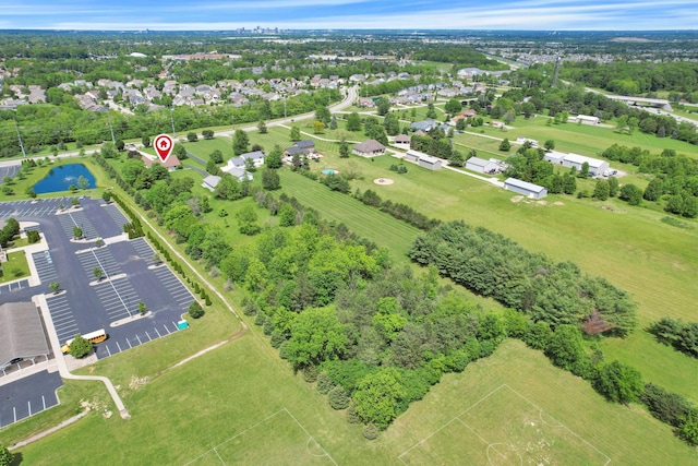 3171 Orders Rd, Grove City, OH 43123 - aerial view of property's location featuring a tree filled landscape