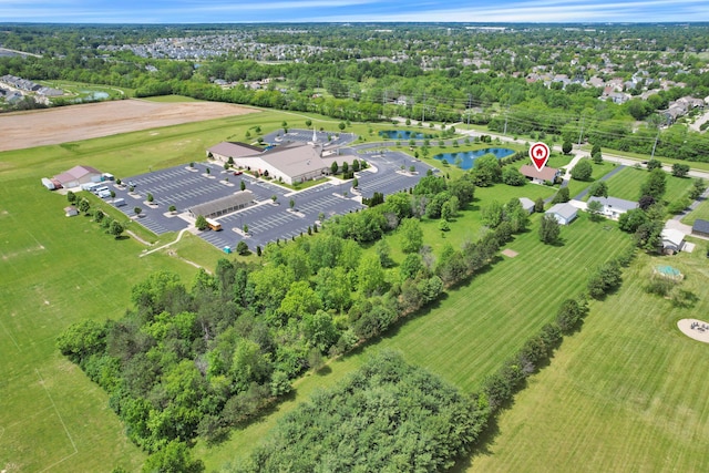 3171 Orders Rd, Grove City, OH 43123 - aerial view of property's location with a nearby body of water and a tree filled landscape