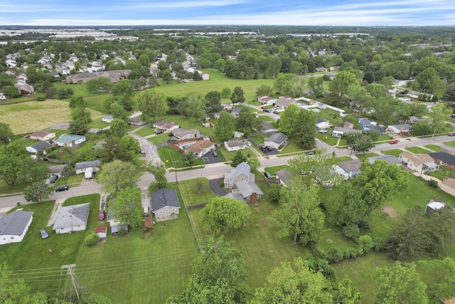 402 W St, Groveport, OH 43125 - aerial view of property's location featuring nearby suburban area and a tree filled landscape
