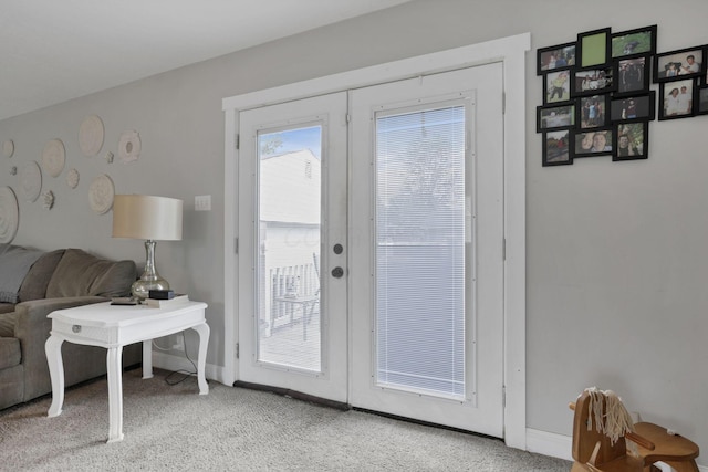 402 W St, Groveport, OH 43125 - doorway featuring baseboards and carpet floors