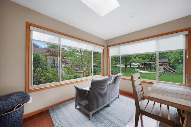 1055 Arcaro Dr, Columbus, OH 43230 - sunroom / solarium with healthy amount of natural light and a skylight